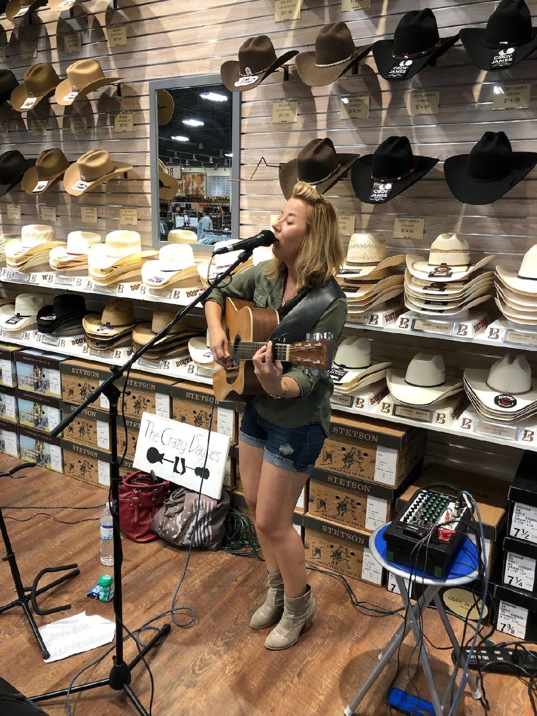 Rebecca Day performs for Boot Barn