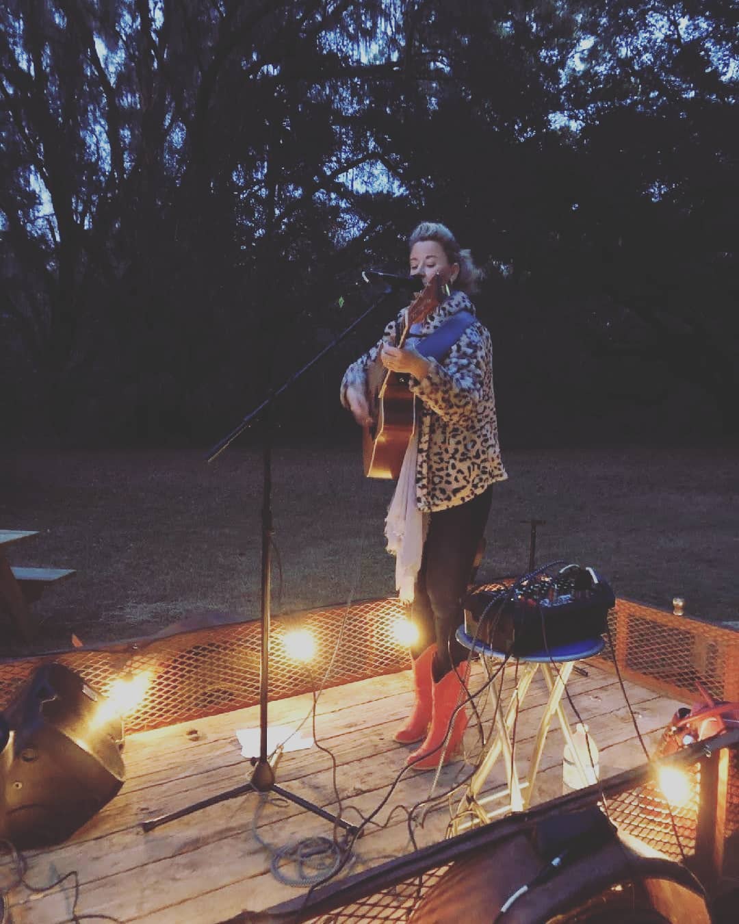Rebecca Day performs for Conservation Florida event